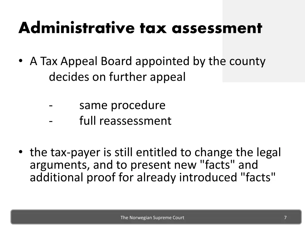 administrative tax assessment 2