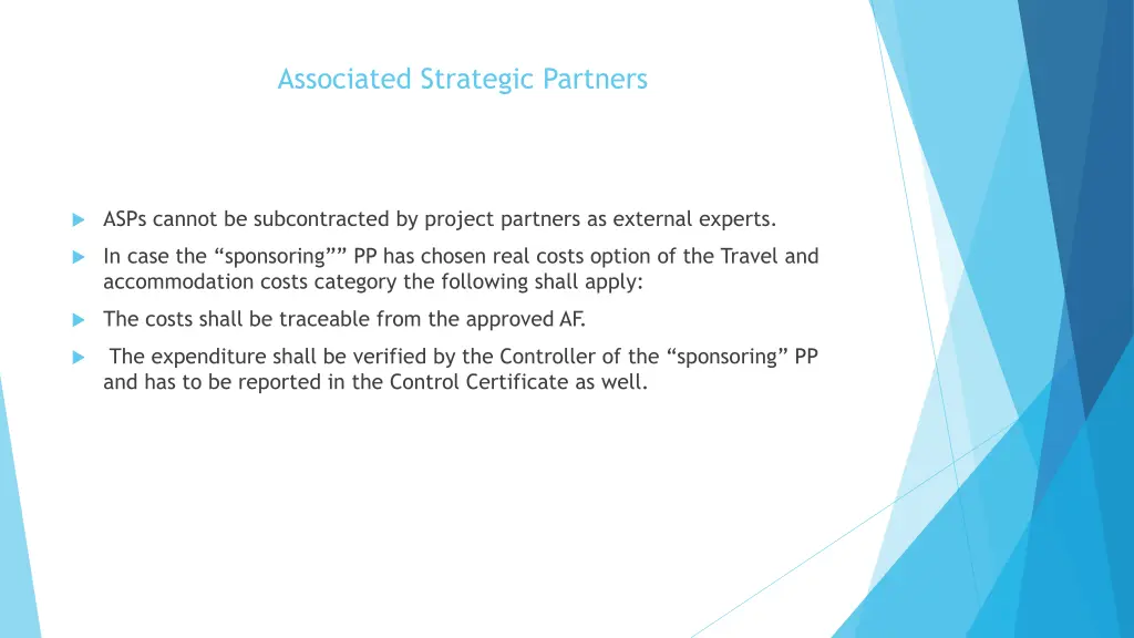 associated strategic partners