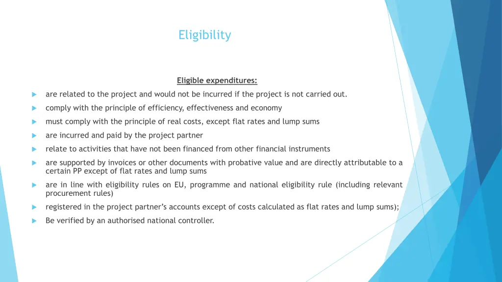 eligibility