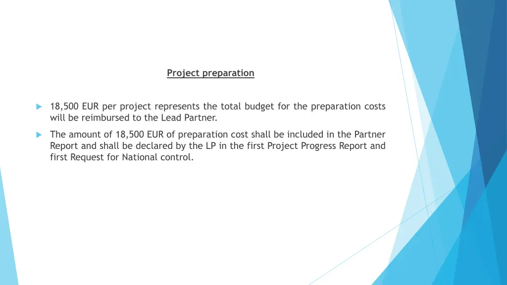 project preparation