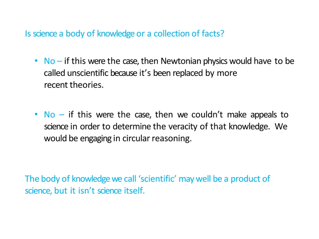 is science a body of knowledge or a collection 1
