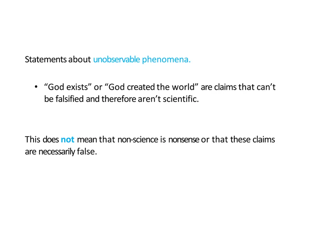 statements about unobservable phenomena 1