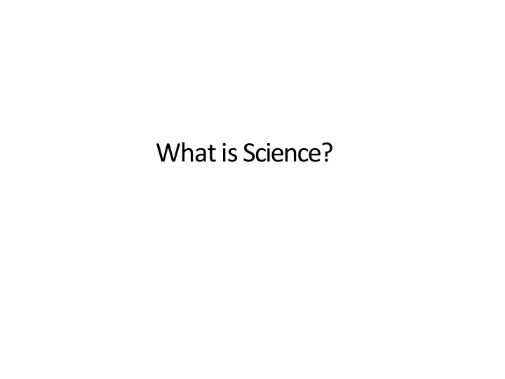 what is science