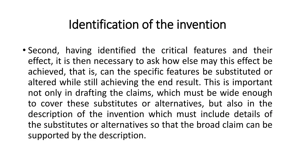 identification identification of the