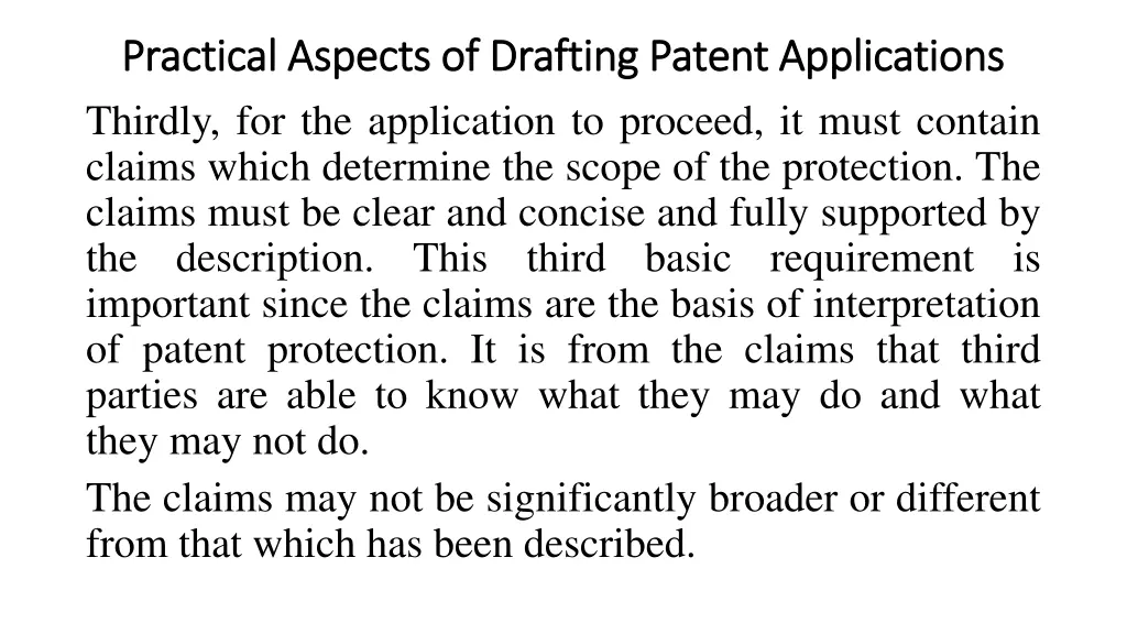practical aspects of drafting patent applications 3