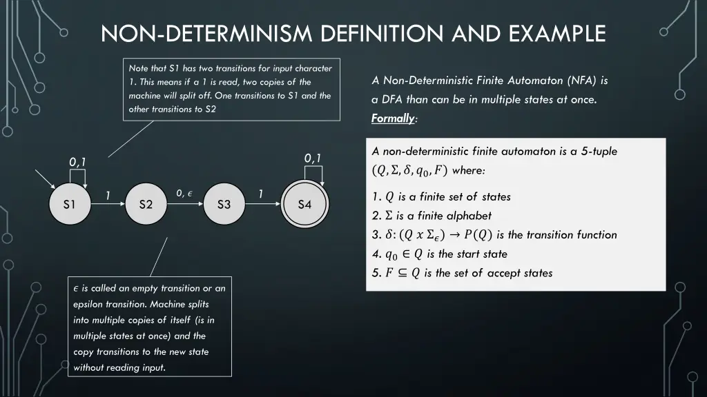 non determinism definition and example 1