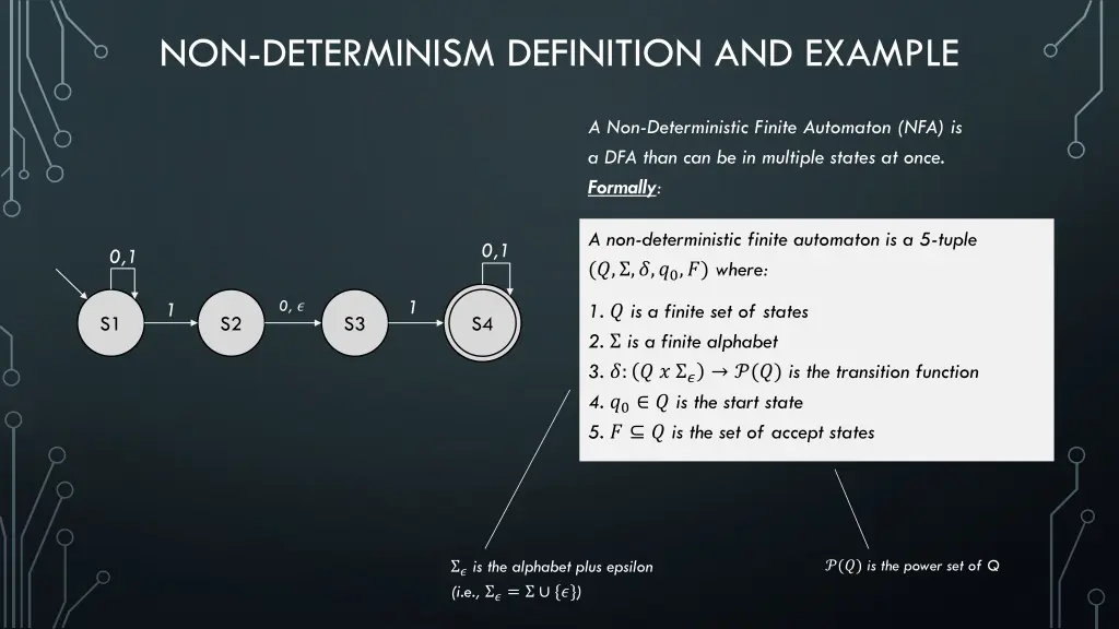 non determinism definition and example