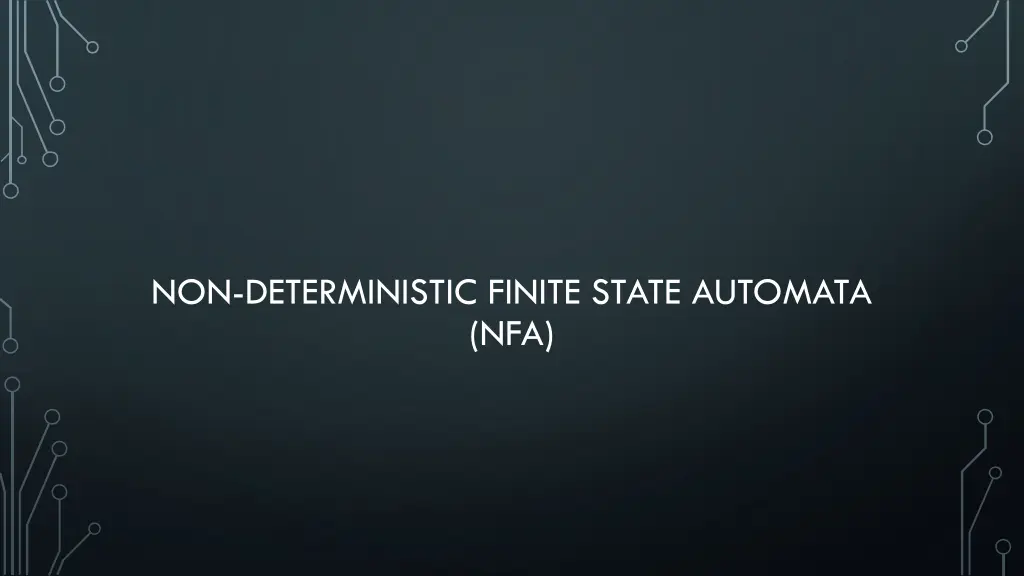 non deterministic finite state automata nfa
