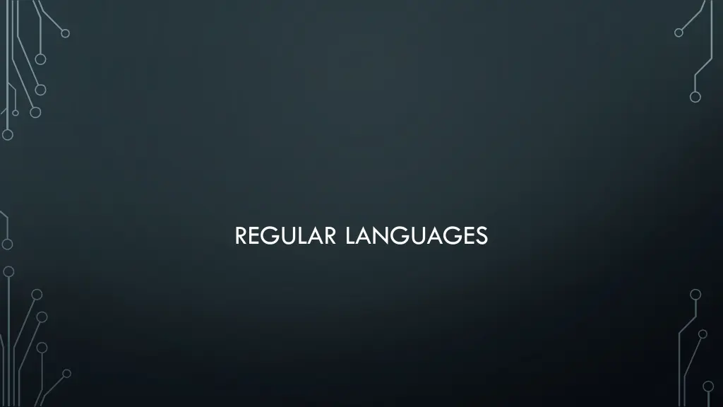 regular languages