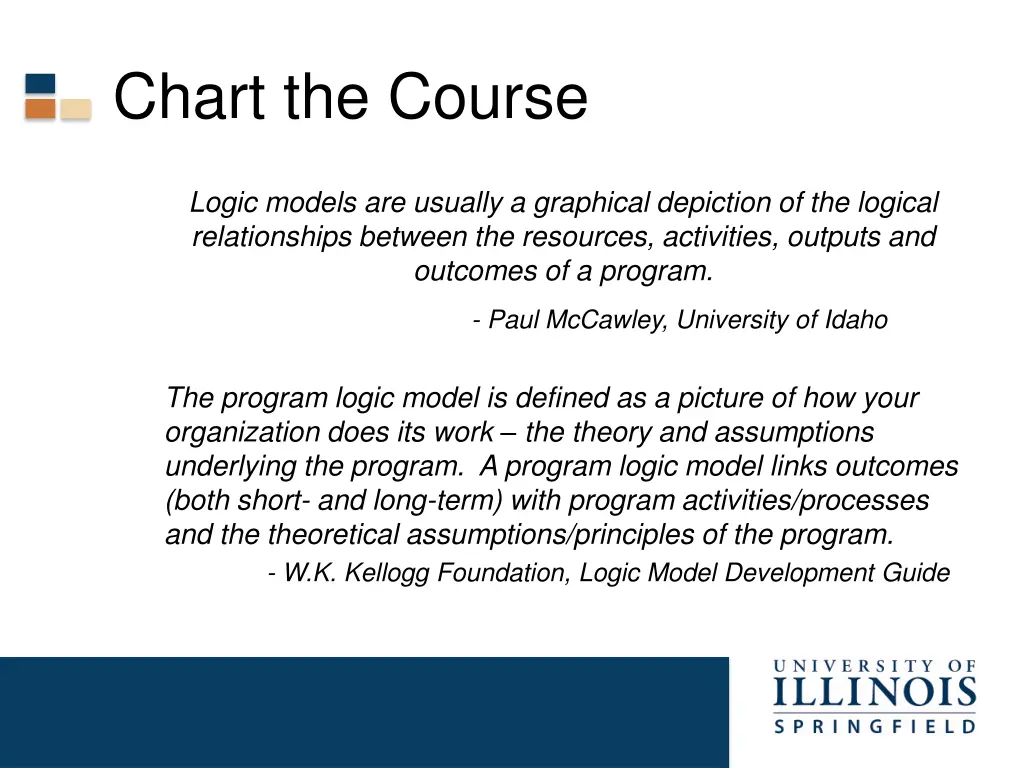 chart the course