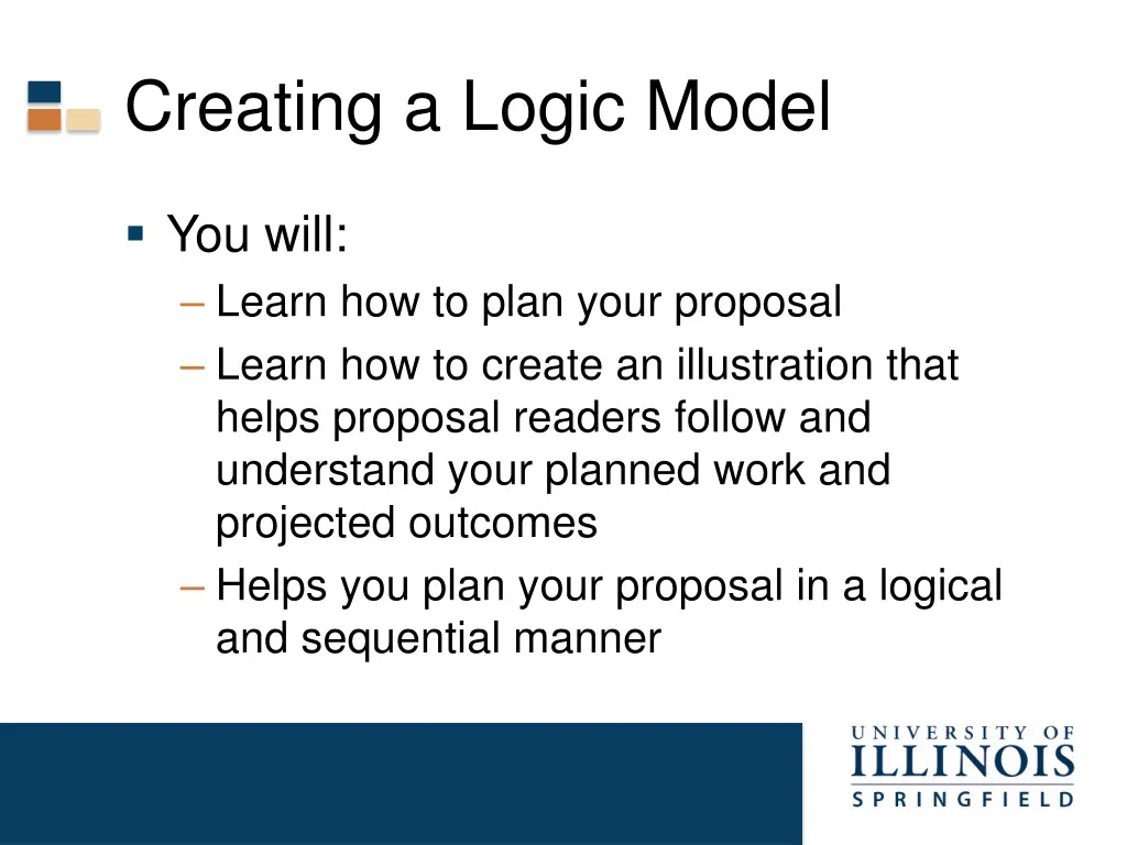 creating a logic model