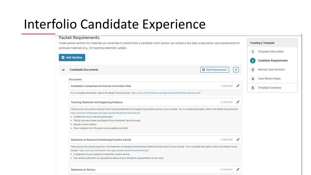 interfolio candidate experience