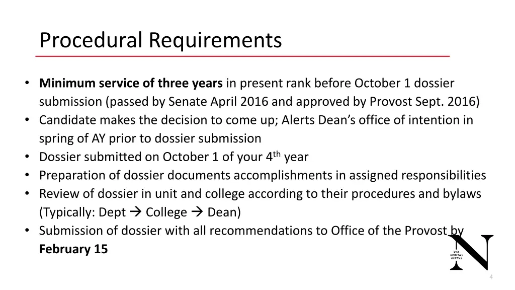 procedural requirements