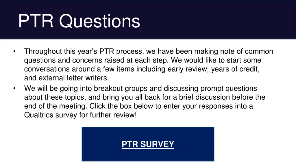 ptr questions