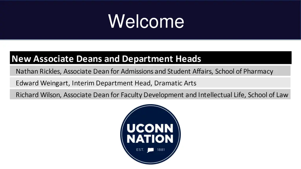 welcome