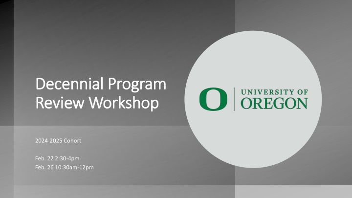 decennial program decennial program review
