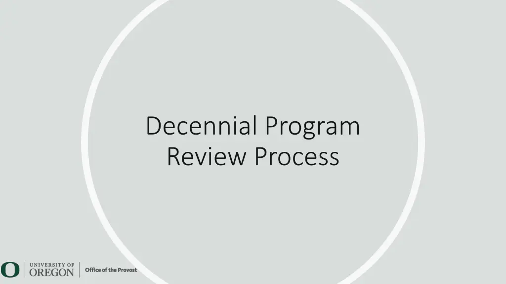 decennial program review process