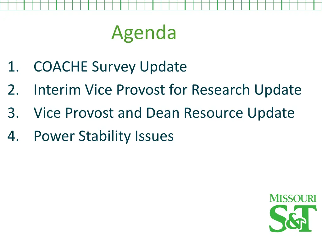 agenda