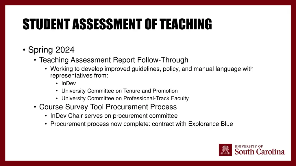 student assessment of teaching 1
