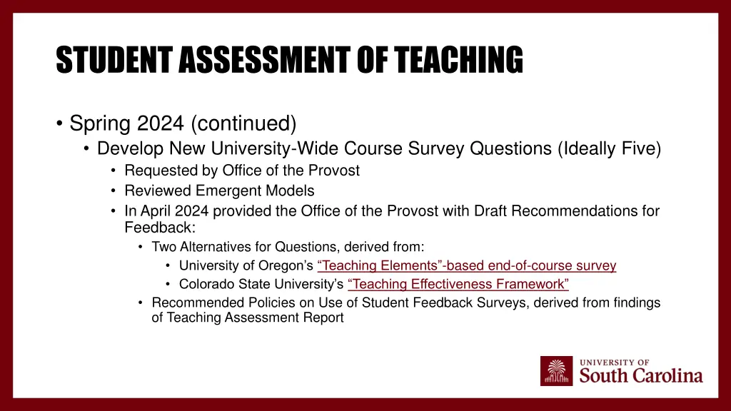 student assessment of teaching 3