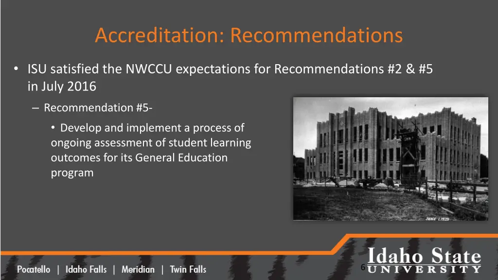 accreditation recommendations 1