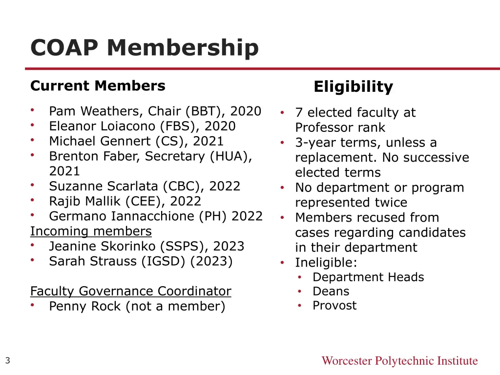 coap membership