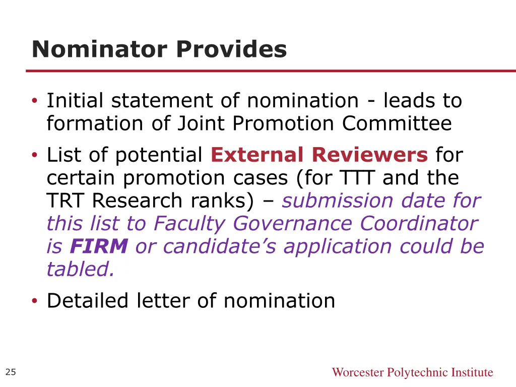 nominator provides