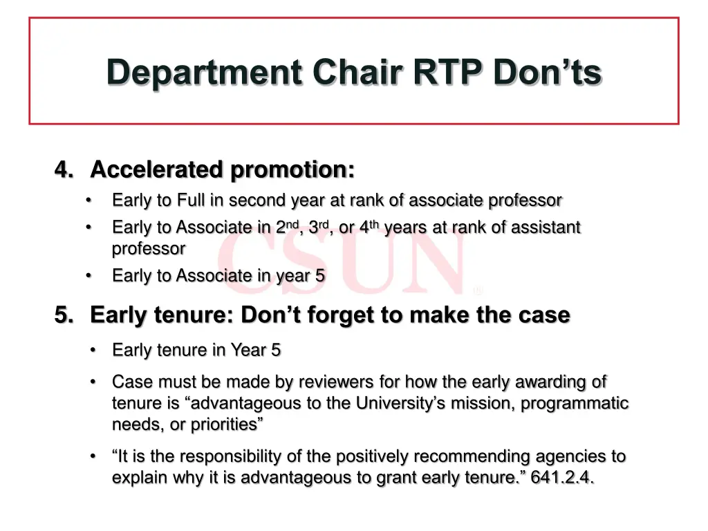 department chair rtp don ts 1