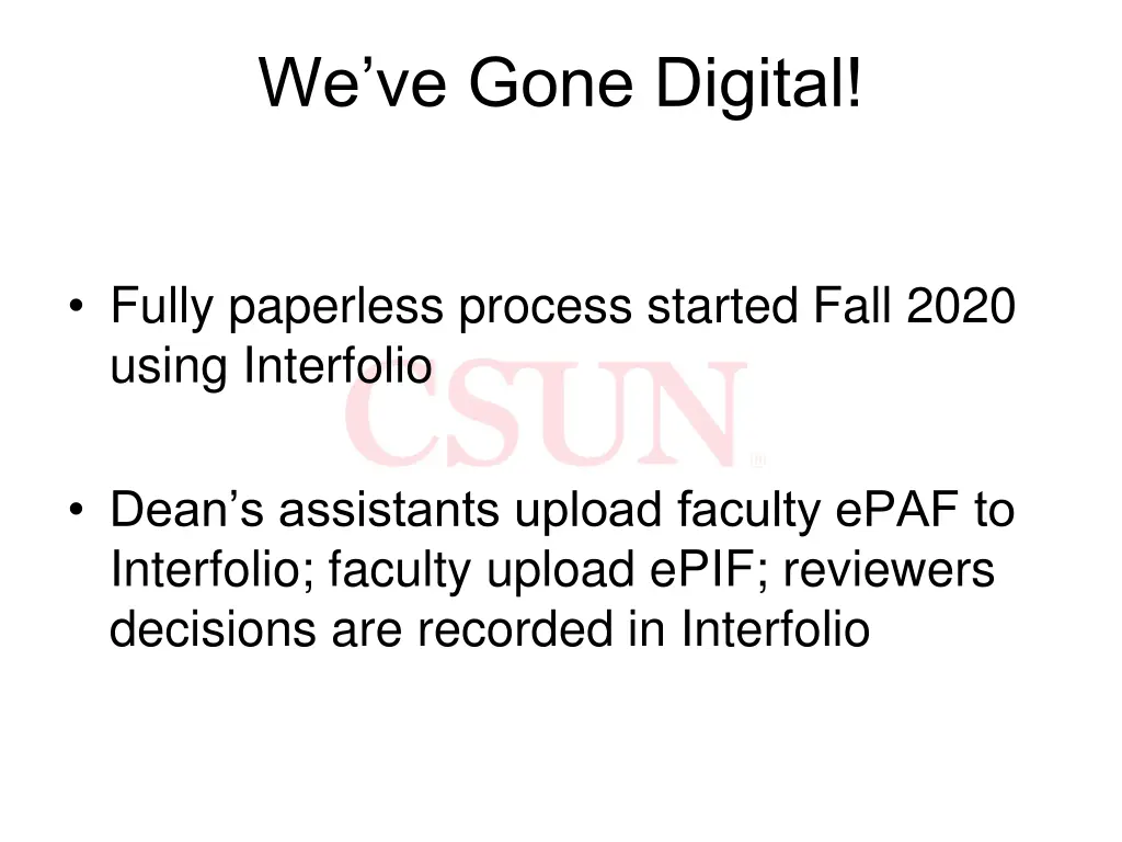 we ve gone digital