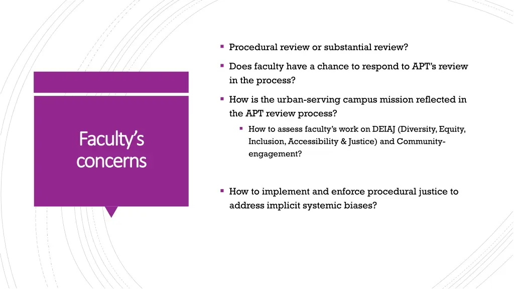 procedural review or substantial review