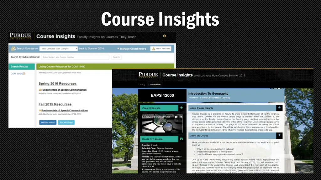 course insights