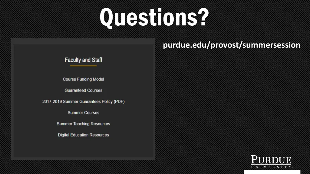 questions