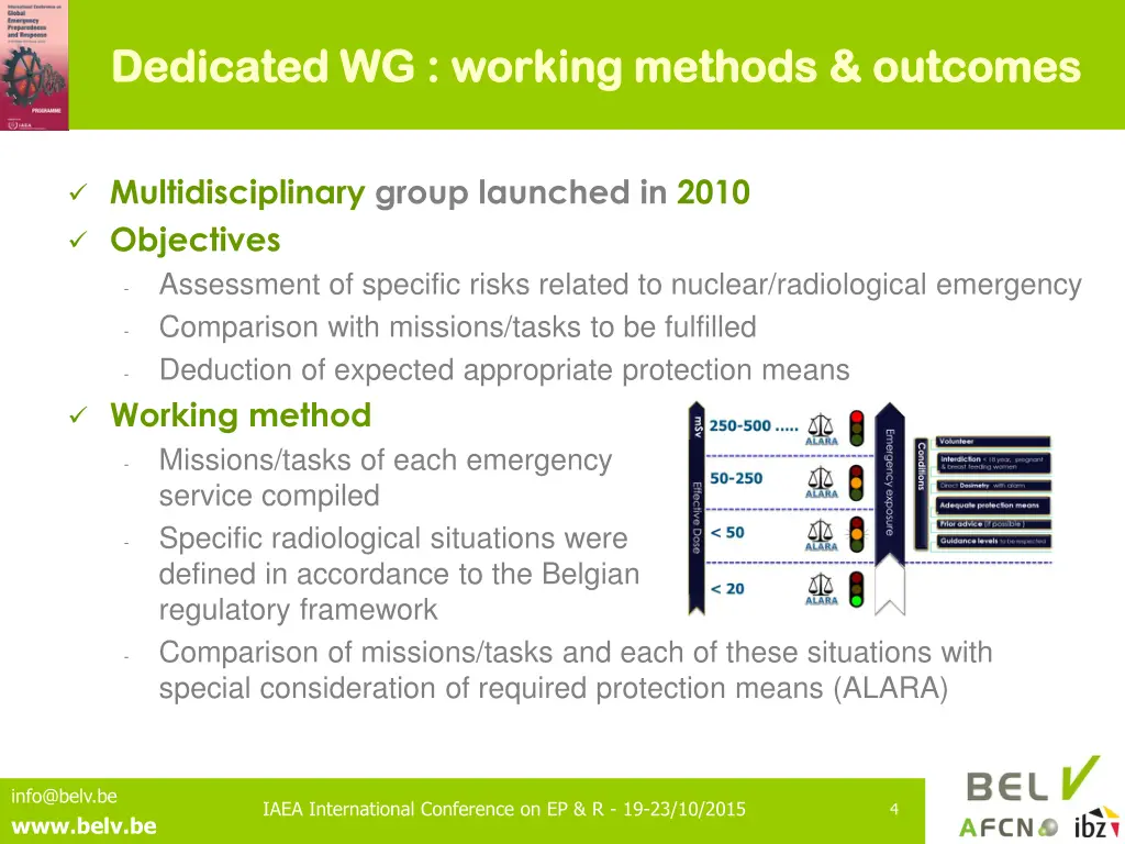 dedicated wg working methods outcomes dedicated