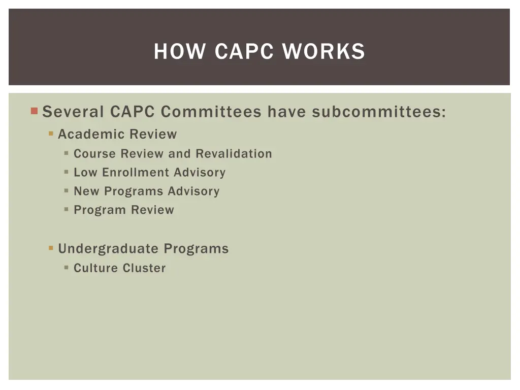 how capc works 4