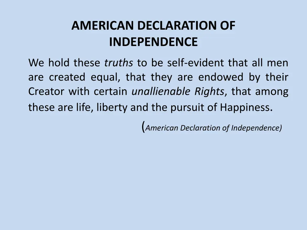 american declaration of independence
