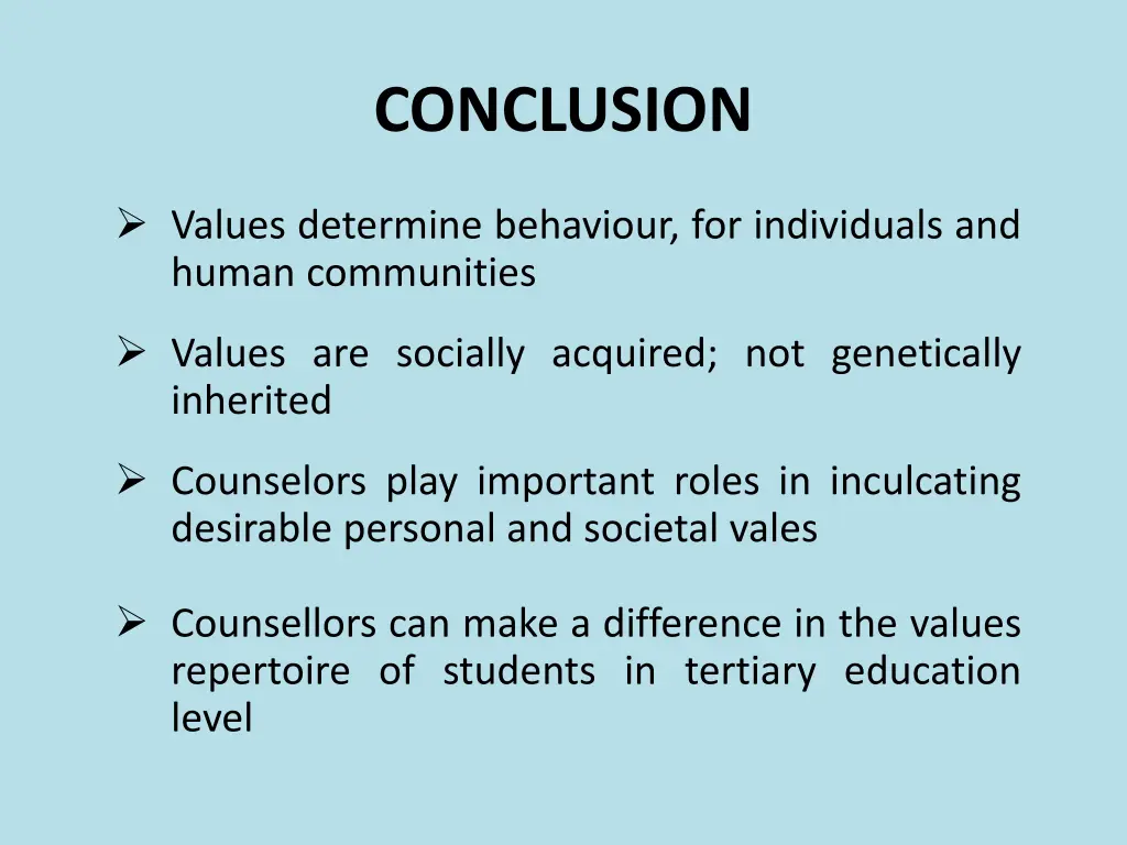 conclusion