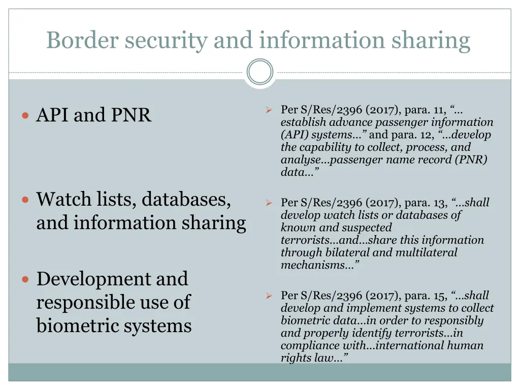 border security and information sharing
