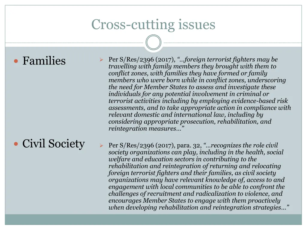 cross cutting issues 1