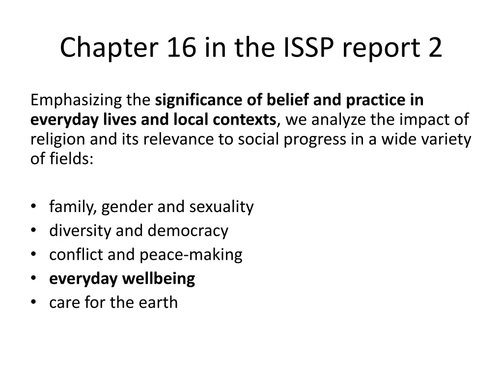 chapter 16 in the issp report 2