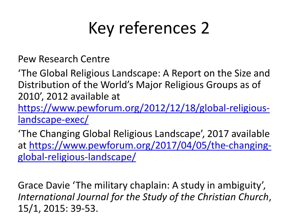 key references 2