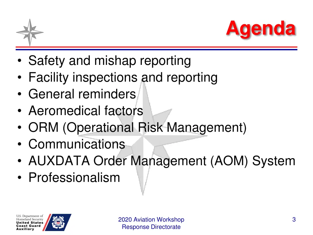 agenda