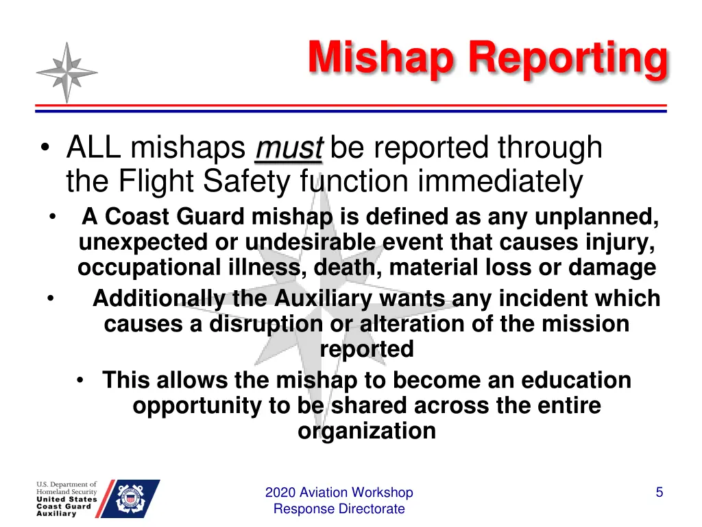mishap reporting