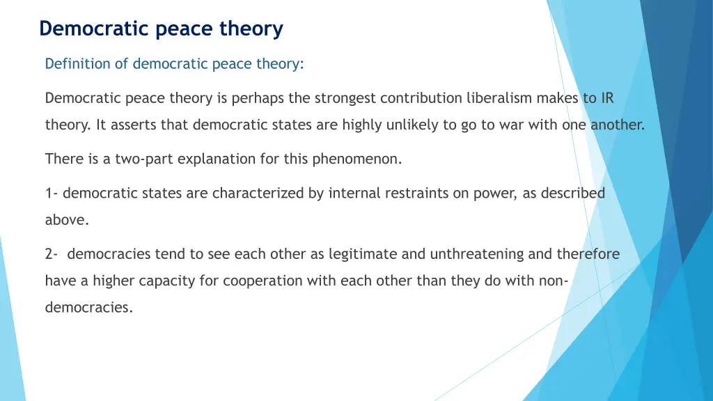 democratic peace theory
