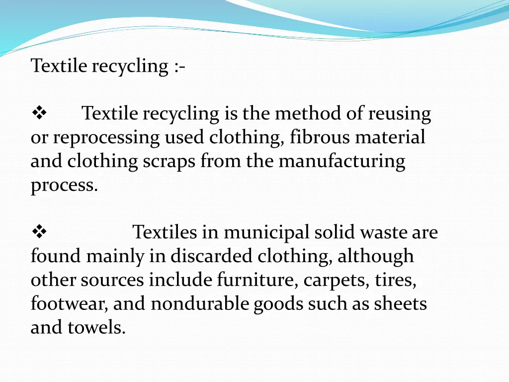 textile recycling