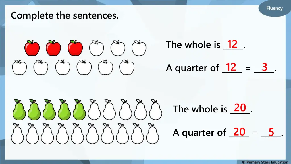 complete the sentences 1