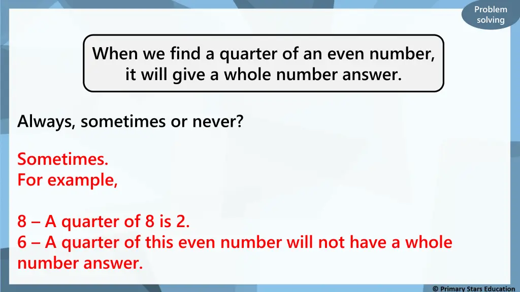problem solving 1