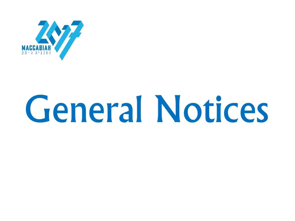 general notices