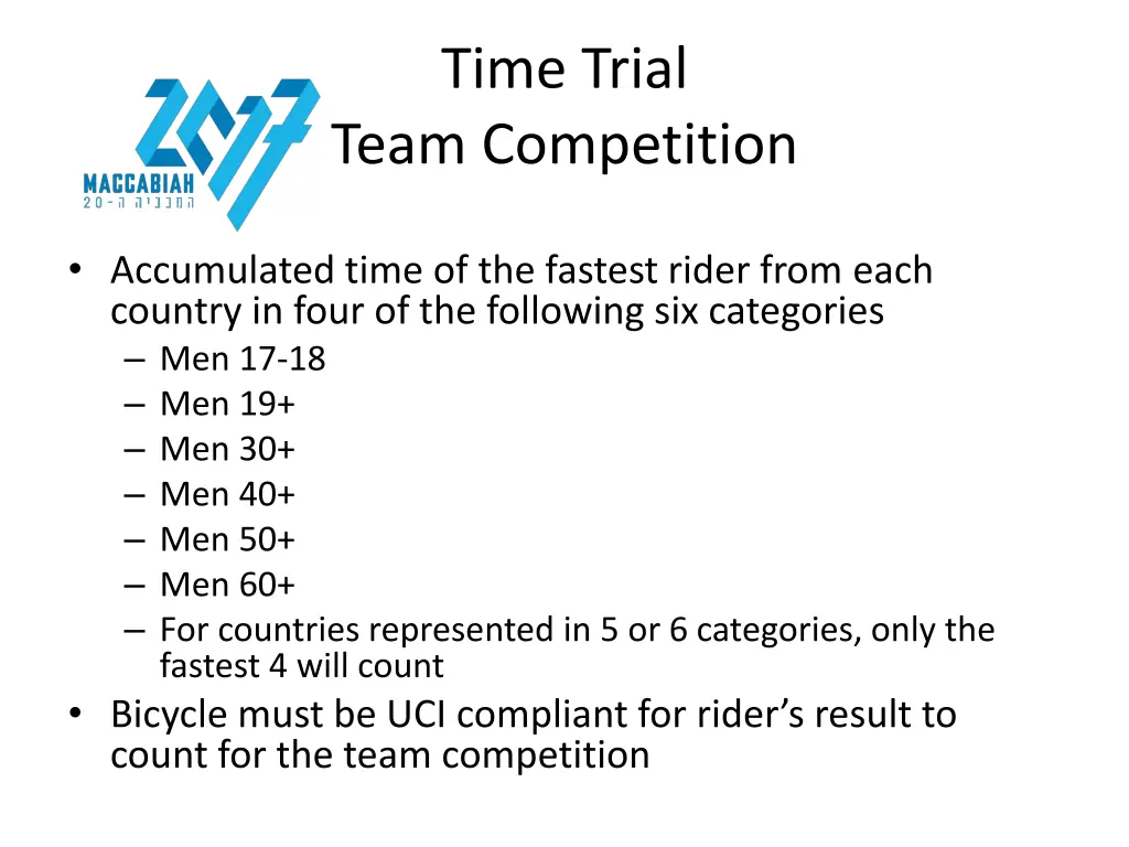 time trial team competition