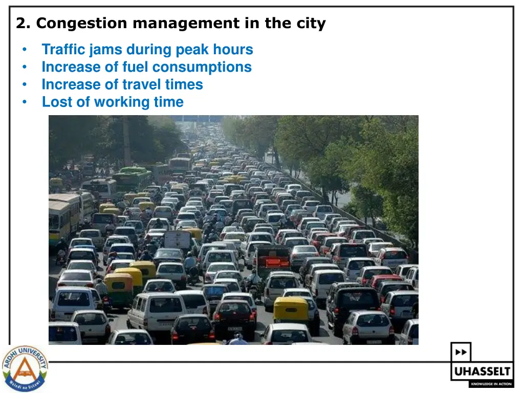 2 congestion management in the city