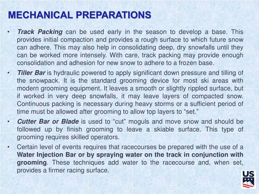 mechanical preparations 1